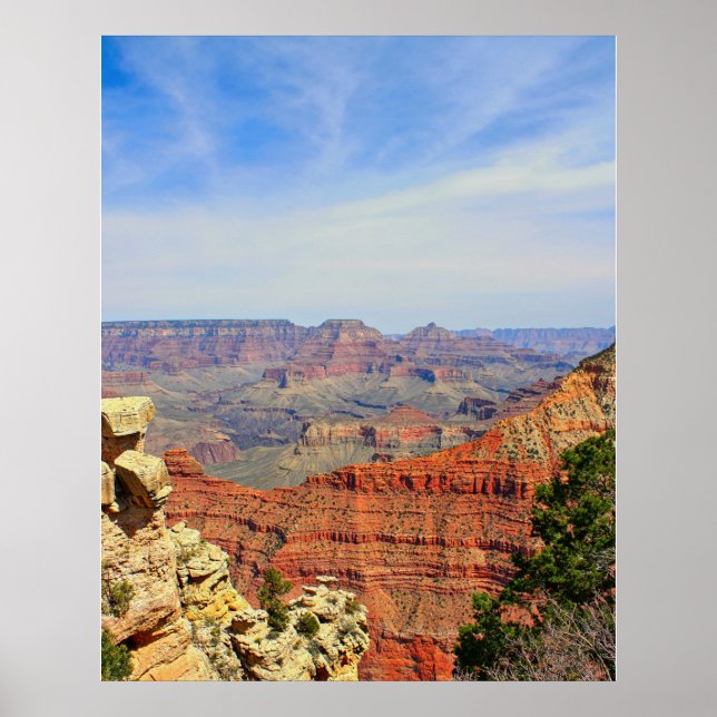 Grand Canyon rote Gesteinsschichten Poster (Vorne)