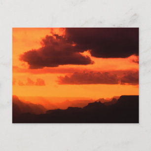 Grand Canyon Sonnenuntergang Postkarte