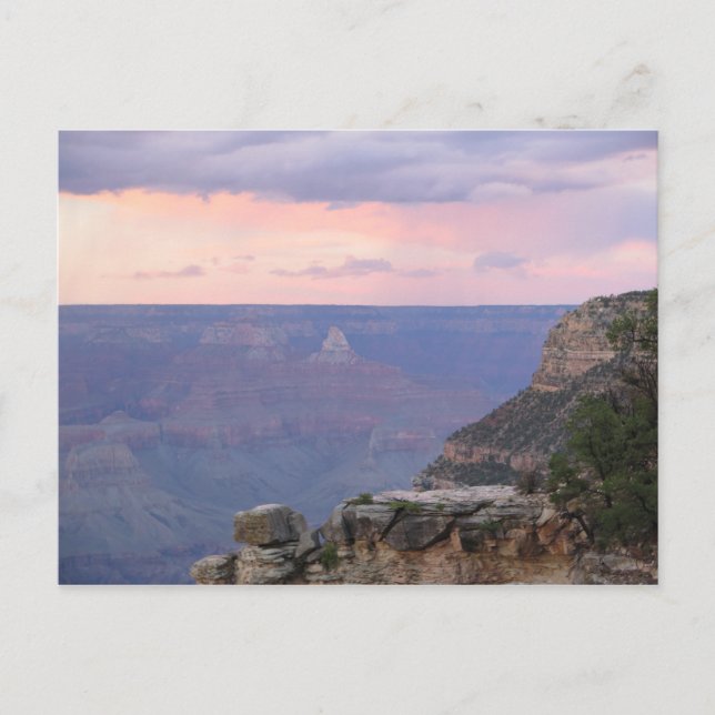 Grand Canyon Sonnenuntergang Postkarte (Vorderseite)