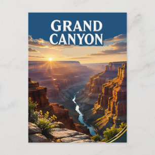 Grand Canyon South Rim Sonnenuntergang Reise Postkarte