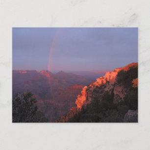 Grand Canyon Sunset Rainbow Postkarte