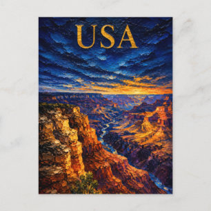 Grand Canyon Sunset Souvenier Postkarte