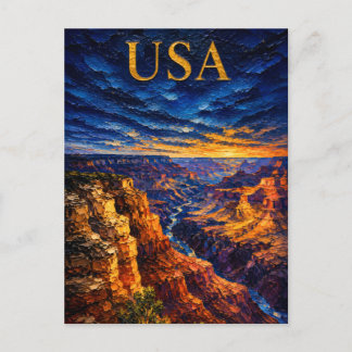 Grand Canyon Sunset Souvenier Postkarte