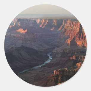 Grand Canyon und der Colorado in Arizona Runder Aufkleber