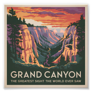 Grand Canyon USA vintage Fotodruck