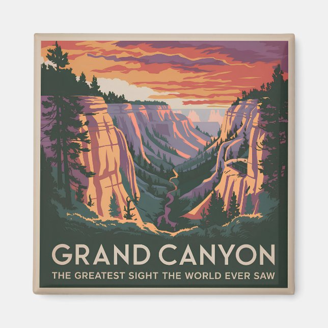 Grand Canyon USA vintage Magnet (Vorne)