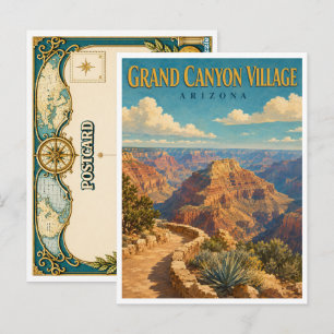Grand Canyon Village Arizona Grand Canyon GeoSaga Postkarte