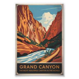 Grand Canyon Vintag Fotodruck