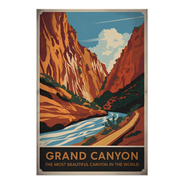 Grand Canyon Vintag Poster (Vorderseite)