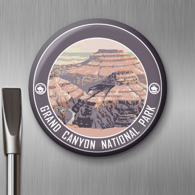 Grand Canyon Vintage Poster Design Magnet (Custom Magnet)