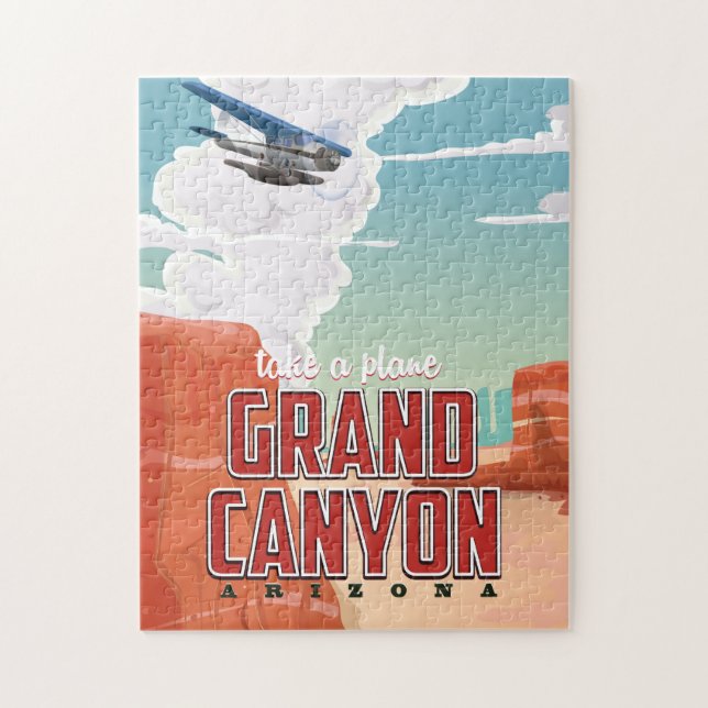 Grand Canyon Vintage Reise. Puzzle (Vertikal)
