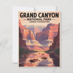 Grand Canyon Vintage Travel Poster Postkarte