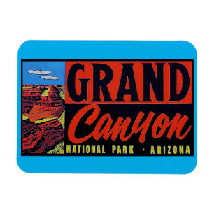 Grand Canyon Vintage Wandern neben dem Wasser Magnet