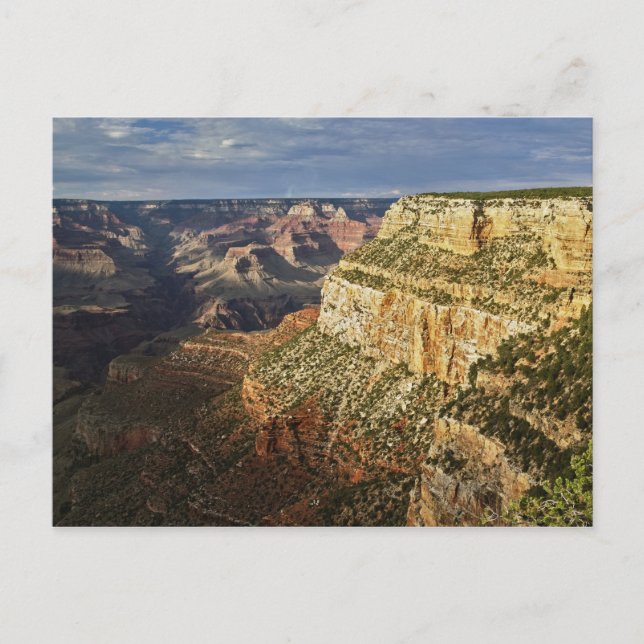 Grand Canyon vom südlichen Rand bei Sonnenuntergan Postkarte (Vorderseite)