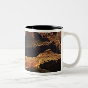 Grand Canyon von der Südumrandung bei Sonnenunterg Zweifarbige Tasse