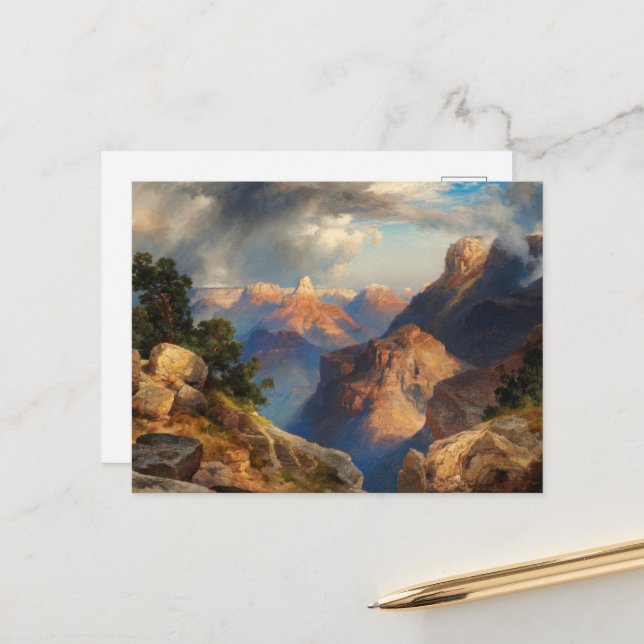 Grand Canyon von Thomas Moran Postkarte (Vorderseite/Rückseite Beispiel)