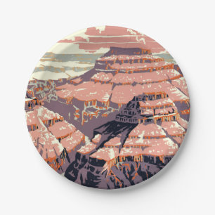 Grand Canyon Western Graphic Art American Pappteller