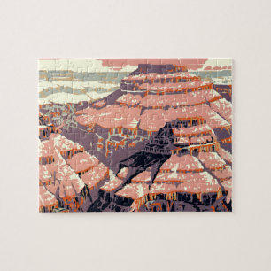 Grand Canyon Western Graphic Art American Puzzle