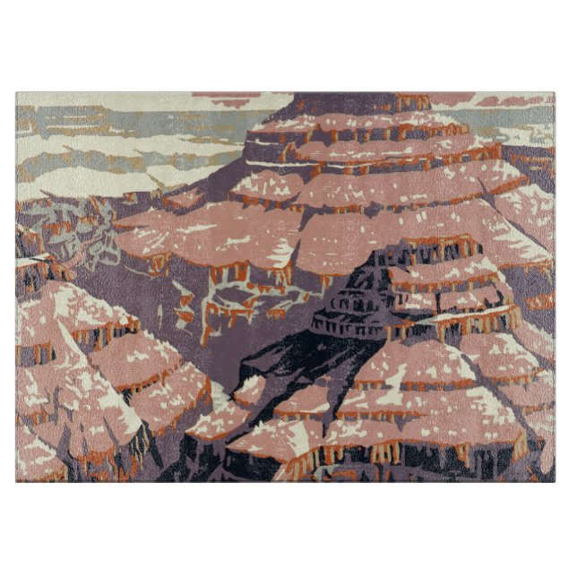 Grand Canyon Western Graphic Art American Schneidebrett (Vorderseite)