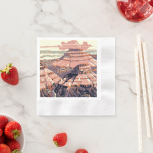 Grand Canyon Western Graphic Art American Serviette