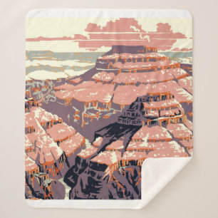 Grand Canyon Western Graphic Art American Sherpadecke