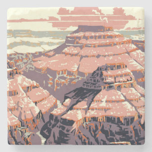 Grand Canyon Western Graphic Art American Steinuntersetzer