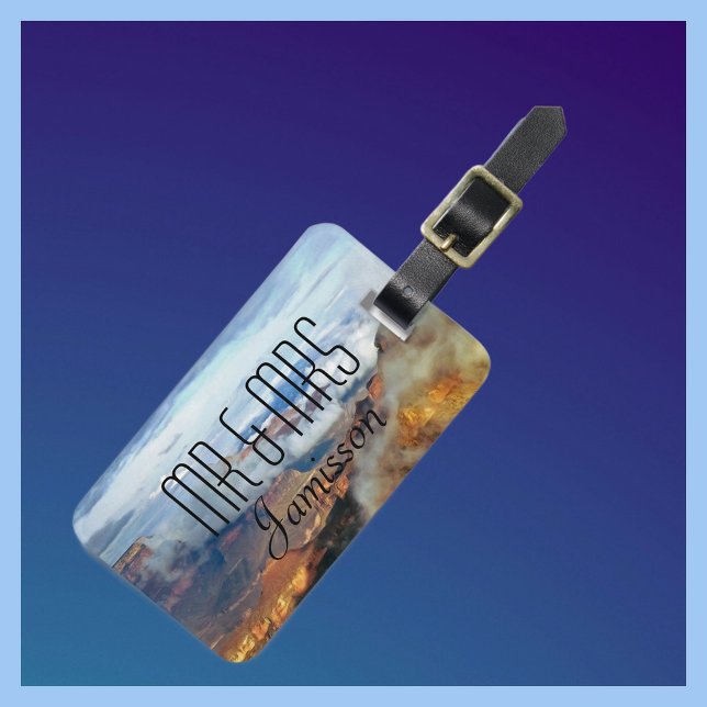 Grand Canyon Wolken Personalisiert Mr. und Mrs. Cu Gepäckanhänger (Von Creator hochgeladen)