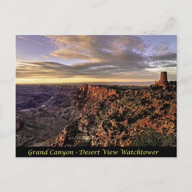 Grand Canyon - Wüste View Watchtower Postkarte (Vorderseite)