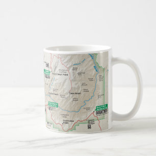 Grand Canyonkarten-Tasse Tasse