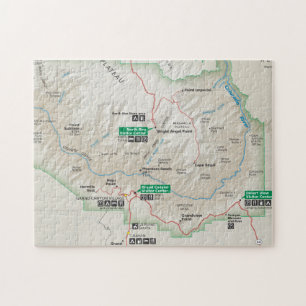 Grand Canyonkartenpuzzlespiel Puzzle
