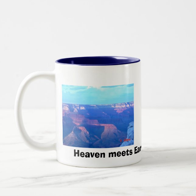 Grand- Canyonsüdkante, Südkante, Himmel trifft Zweifarbige Tasse (Links)