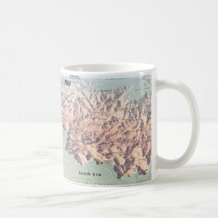 Grand- Canyonsüdkantekarten-Tasse Tasse