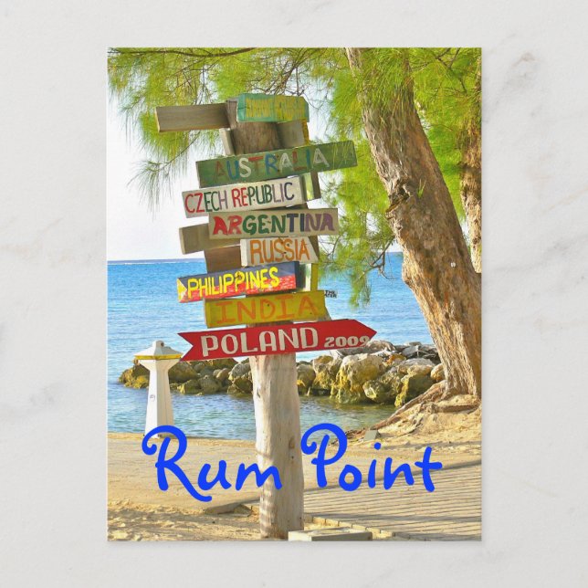 Grand Cayman Island, Rum Point, Postcard Postkarte (Vorderseite)