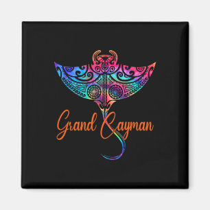 Grand Cayman Islands 2025 Tribal Stingray Family V Magnet