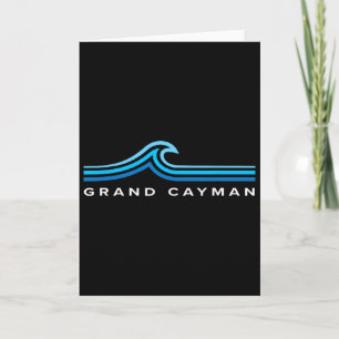 Grand Cayman Islands Wellen Vintage Männer Frauen Karte