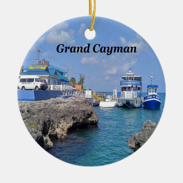 Grand Cayman Keramik Ornament (Vorne)