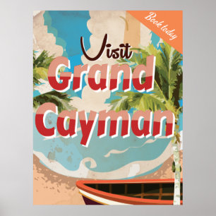 Grand Cayman Vintage-Reiseposter Poster