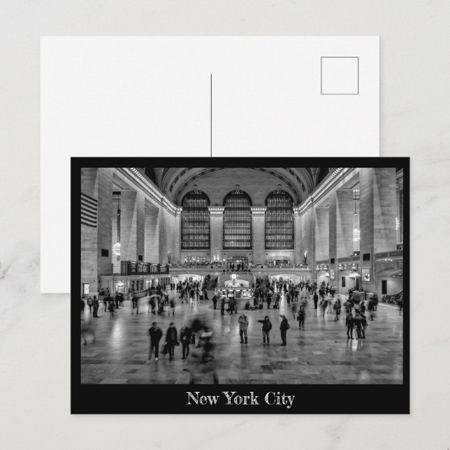 Grand Central, New York City Postcard Postkarte (Vorne/Hinten)