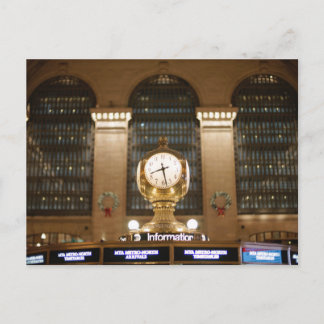 Grand Central Station Clock (New York, NY) Postkarte
