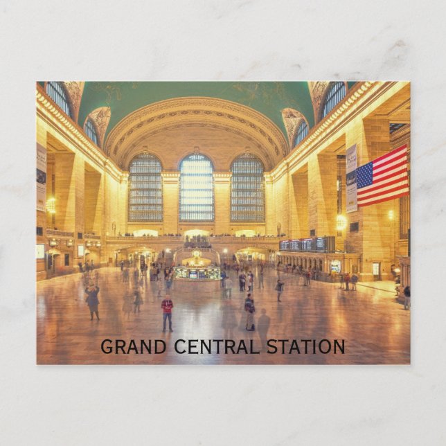Grand Central Station New York City Postkarte (Vorderseite)