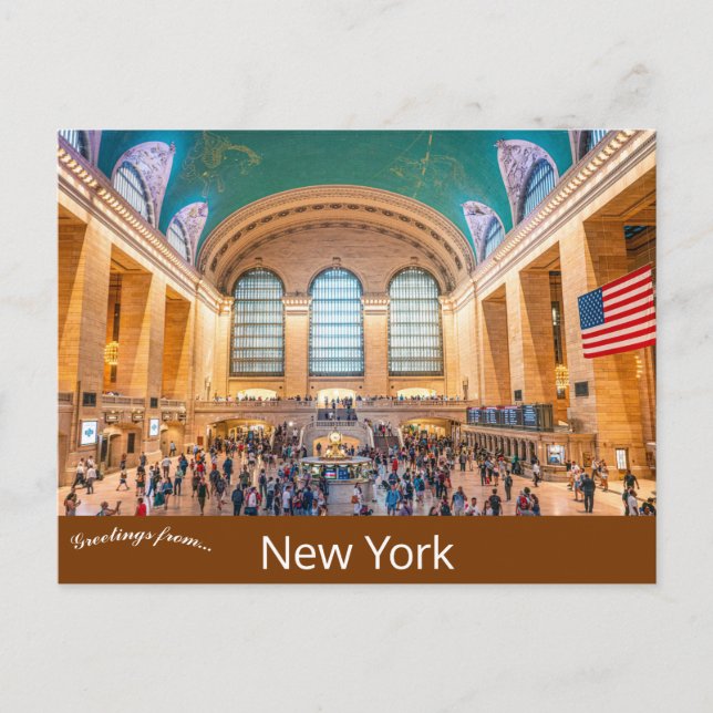 Grand Central Station New York Postcard Postkarte (Vorderseite)