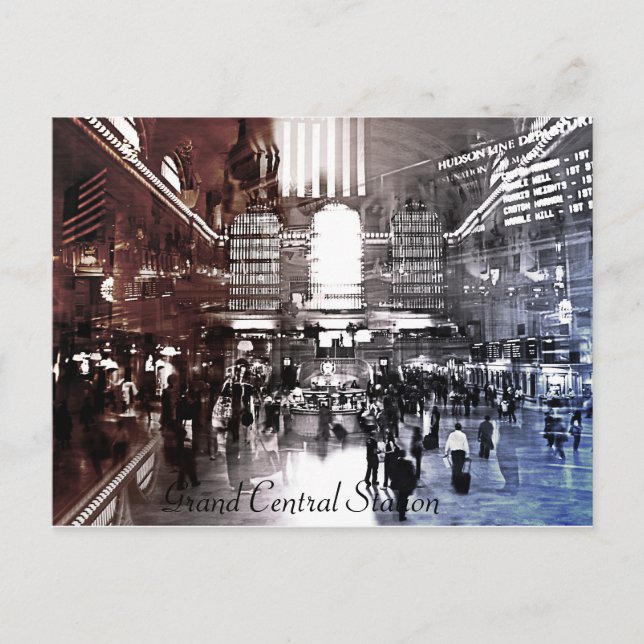 Grand Central Station, NYC Postkarte (Vorderseite)