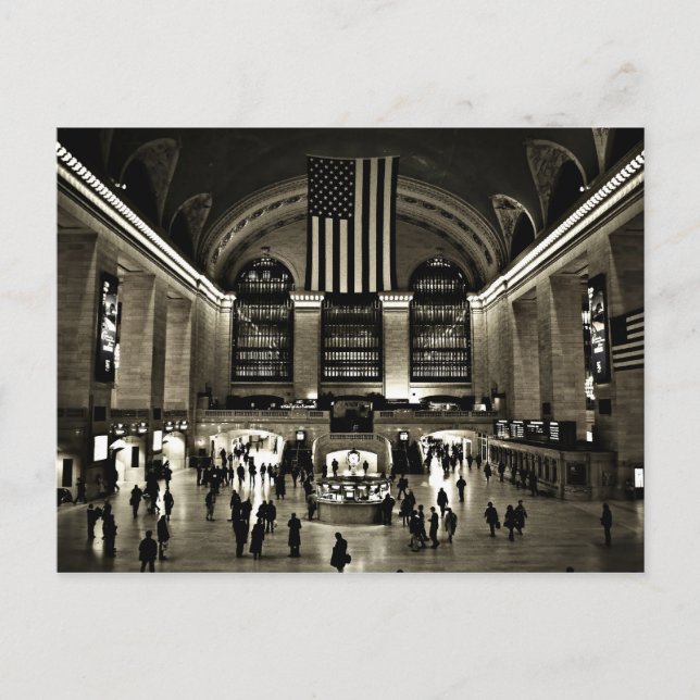Grand Central Station Postkarte (Vorderseite)