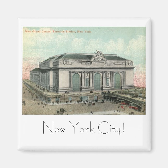 Grand Central Terminal Station, New York City Vint Magnet (Vorne)