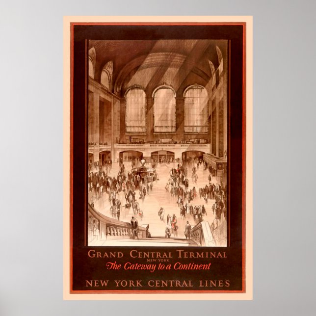 Grand Central Terminal Vintage Poster (Vorne)