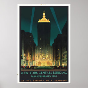 Grand Central Terminal Vintage Reiseplakat Kunst Poster