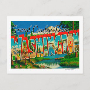 Grand Coulee Dam, Washington - Grosser Brief Postkarte