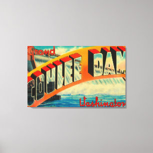 Grand Coulee Dam, Washington Leinwanddruck