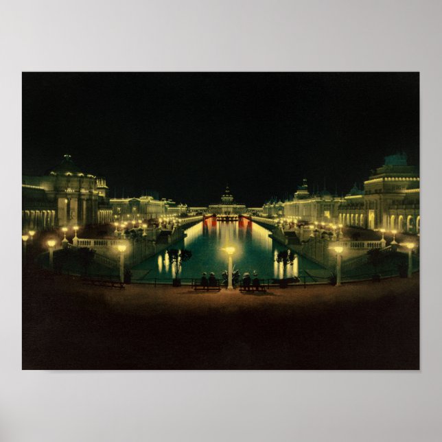 Grand Court Night Illumination - 1898 Poster (Vorne)