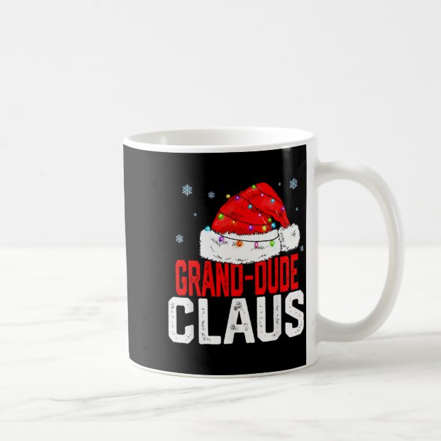 Grand Dude Claus Funny Family Matching Grandpa Chr Kaffeetasse (Rechts)